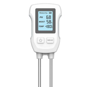 Medidor 3 en 1 de Humedad, Temperatura y pH para Jardinería