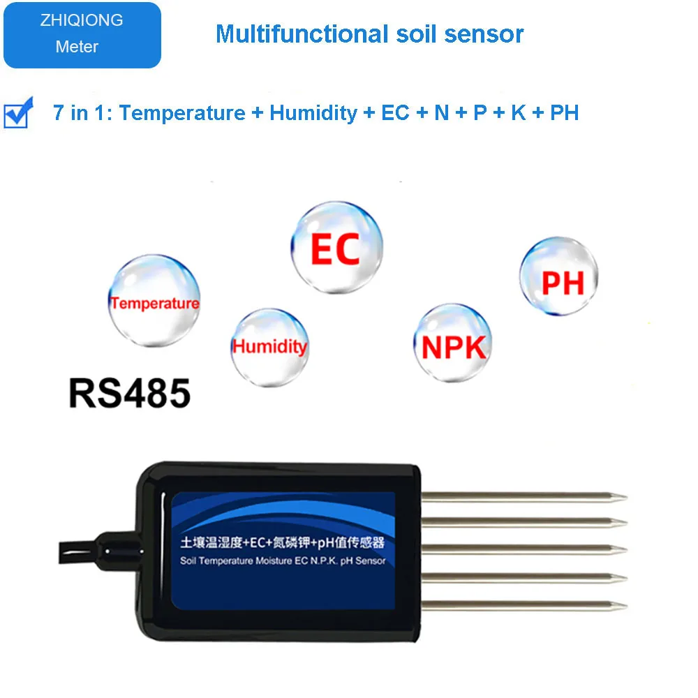 Sensor Avanzado para Invernaderos: Temperatura, Conductividad y NPK