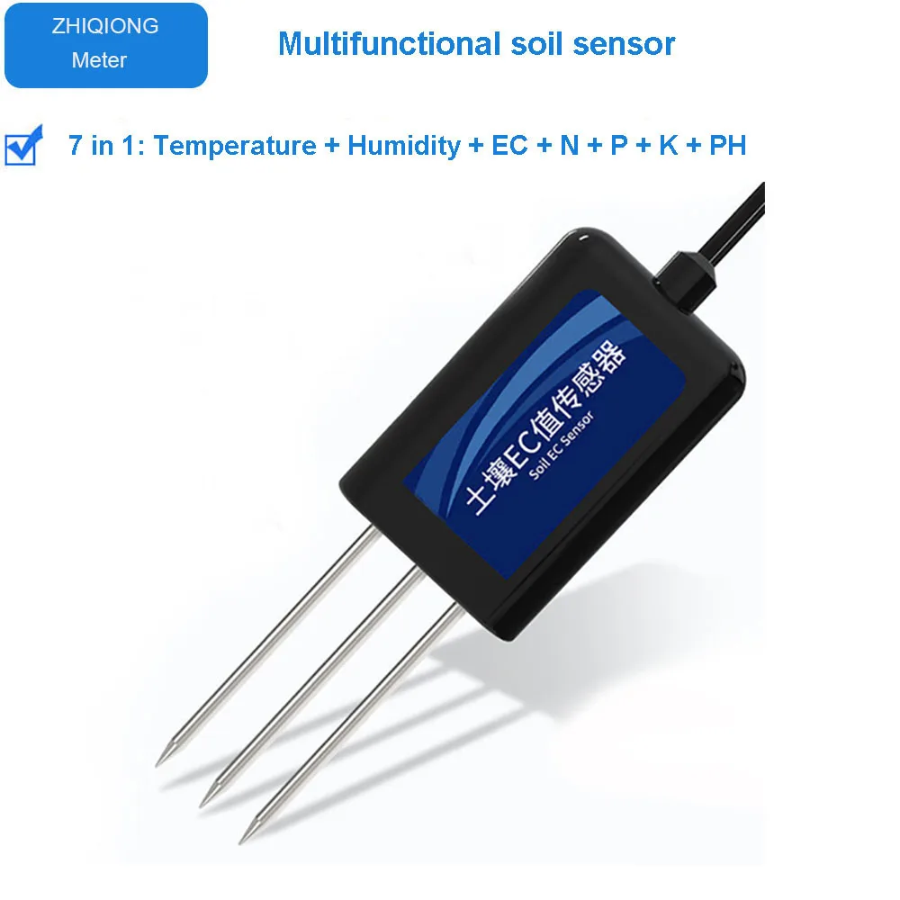 Sensor Avanzado para Invernaderos: Temperatura, Conductividad y NPK